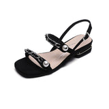 summer women's sandals ladies casual shoes party and chain design Korean style Dinner and work wear High heel