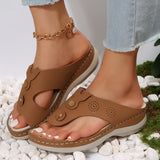 Fashion Clip Toe Wedge Slippers Women Summer Beach Platform Flip Flops Woman Plus Size Lightweight Non Slip Casual Sandals