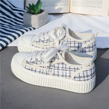 Shoes for Women Canvas Low Woman Footwear White Round Toe 39 Trends  Vulcanized Offers Free Shipping Cheap New Arrival Offer