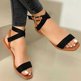 hulianfu Flat Women Sandals  Summer Women Cross Strap Sandals Fashion Open Toe Elegant Women Shoes Comfortable Sexy Sandals Women