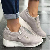 hulianfu Women's Shoes Wedges Sneakers Women Vulcanize Shoes Shake Women Shoes Fashion Girls Sport Woman Footwear Loafer