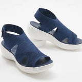 hulianfu New Women's Casual Shoes Light Comfort Platform Wedge Beach Sandals Fly Woven Mesh Fish Mouth Open Toe Slippers Zapatos Nina