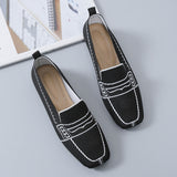 hulianfu Women Flat Pump Shoes Spring Ladies Flying Woven Shallow Slip-on Single Shoes Women Casual Lazy Peas Shoes Zapatos de mujer