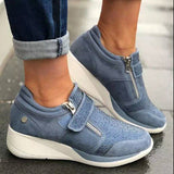 hulianfu Women's Shoes Wedges Sneakers Women Vulcanize Shoes Shake Women Shoes Fashion Girls Sport Woman Footwear Loafer
