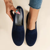 hulianfu New Women's Shoes Mesh Light Breathable Slip on Casual Shoes Solid Color Versatile Low Help Flat Shoes Zapatos De Mujer Sneakers