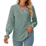 New Solid Blouses For Women Fashion Hollow Out V Neck Short Sleeve Elegant Office Work Ladies Shirt Tops Casual Blouse