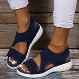 hulianfu New Women's Casual Shoes Light Comfort Platform Wedge Beach Sandals Fly Woven Mesh Fish Mouth Open Toe Slippers Zapatos Nina