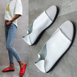 hulianfu Summer New Large Size Women's Shoes Round Toe Shallow Mouth One Pedal Flat Casual Single Shoes Women Shoes for Women Sneakers