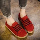 hulianfu Women's Shoes Flat Bottom Lace-Up Loafers Ladies New Autumn Casual Outdoor Lazy Shoes Comfortable Light Solid Color Flat Shoes