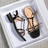 Summer New Model Wear outside rivet leisure Women slippers Fashion Brand Design Low heel sandals shoes Free shipping 41-43