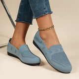 hulianfu New Women's Shoes Mesh Light Breathable Slip on Casual Shoes Solid Color Versatile Low Help Flat Shoes Zapatos De Mujer Sneakers