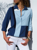 New Fashion Print Women Blouses Long Sleeve Turn-down Collar Chiffon Blouse Shirt Casual Tops Plus Size Elegant Work Shirt