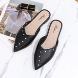 New Fashion Low Heel Slippers Summer Outer Wear Baotou Strap Heel Shoes All-match One-Piece