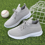 hulianfu Orange Knitted Breathable Sneakers for Women Plus Size 43 Non Slip Mesh Flats Woman Comfortable Soft Platform Loafers Shoes
