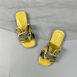 hulianfu Summer New Girl's Casual Outer Wear Slippers Soft Bottom Non-slip Beach Slippers Girl Shoes
