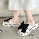 hulianfu Women's New Baotou Slippers Summer Thick Soled Anti-skid Indoor Outdoor Beach Shoes Leisure Garden Lovely Fairy Sandals Zapatos