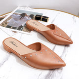 New Fashion Low Heel Slippers Summer Outer Wear Baotou Strap Heel Shoes All-match One-Piece