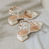 Summer Outerwear Women's Sandals Fashion rivet design career and party wear ladies casual shoes Korean style High heel40-43