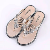 hulianfu Women's Flat Flip Flops Fashion Casual Slippers Flower Lightweight Sandals Non-slip Party Beach Shoes Chanclas Verano Mujer