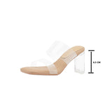 hulianfu ZA Transparent High Heels Sandals Elegant Women Shoes News Summer Fashion Party  Comfortable PVC Pumps Female Shoes Size 32-44