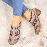 hulianfu Spring Fashion Women Shoes Casual Thick Heel Woven Women Shoes Outdoor Trend Belt Heel Shoes Women Zapatos De Mujer Size 43