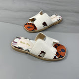 hulianfu Summer New Girl's Casual Outer Wear Slippers Soft Bottom Non-slip Beach Slippers Girl Shoes