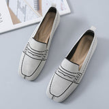 hulianfu Women Flat Pump Shoes Spring Ladies Flying Woven Shallow Slip-on Single Shoes Women Casual Lazy Peas Shoes Zapatos de mujer