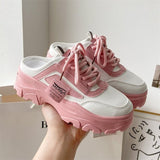 hulianfu Women's Slippers SandalS Baotou Mueller Shoes Summer New Thick Soles Fashion Leather Instagram Pop Shoes Women 41 Sneaker