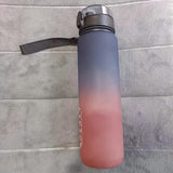 33.81 oz Multipurpose Polycarbonate Water Bottle - Leakproof, Insulated, Large Capacity PC Fitness, Student, Business, Hiking, Hot & Cold Beverage Container with Portable Handle
