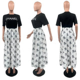 Summer NEW designer Women's Two Piece Dress Luxury brand fashion Casual Women's 2 Piece Sets