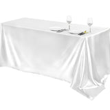 1pc Luxury Polyester Rectangle Tablecloth - Waterproof and Oil-Proof Satin Tablecover for Picnic, Holiday Party, Home Decor, Camping, and Wedding Banquet - Easy to Clean, Stain Resistant, and Durable Table Cloth with Simple Style Design