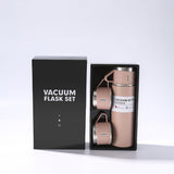 Stainless Steel Vacuum Flask Set with 3 Lids - 16.9oz Insulated Thermal Mug for Coffee, Hot & Cold Drinks - Perfect Gift for Christmas, Weddings, Business