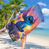 1pc Vibrant Anime Sunset Beach Towel - Super Absorbent, Quick-drying, Lightweight, Soft, and Compact Oblong Beach Blanket - Perfect for Beach Swimming, Outdoor Camping, Travel, and Water Sports Enthusiasts