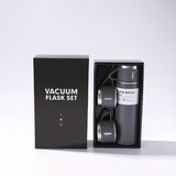 Stainless Steel Vacuum Flask Set with 3 Lids - 16.9oz Insulated Thermal Mug for Coffee, Hot & Cold Drinks - Perfect Gift for Christmas, Weddings, Business