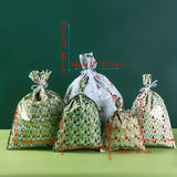 15pcs Christmas Gift Bag Set - Festive & Reusable, Assorted Styles with Drawstring Closure for Holiday Presents