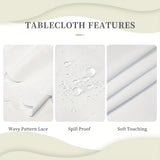 1pc Red Bell Snowflake Polyester Tablecloth - Merry Christmas Table Cover, Atmospheric Holiday Desktop Decoration Fabric, Home Decor, Gift Idea for Festive Season