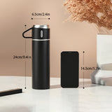1pc Multi-Business Insulated Mug, 500 Ml/16.9 Oz, Carry It To Work, School, Travel, In The Car, Stainless Steel Vacuum Insulated Water Bottle, Coffee, Hot Drinks, Cold Drinks, Kettle Eid Al-Adha Mubarak