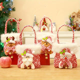 4-Piece Christmas Gift Bag, Christmas Eve Gift Bag, Candy Bag, Christmas Apple Bag Packing Tote Bag, Christmas Decoration