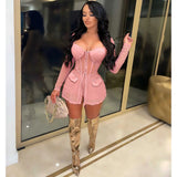 Two Piece Dress  Summer Women Tracksuit Two Piece Set Sheer Mesh Shirt Coat Panty Solid Color See Through Party Night Cloths Outift T230113