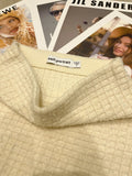 Designer Short Skirt Set Autumn/Winter French Polo Collar Long Sleeves Sweet Diamond Button Knitted Cardigan Coat Plus Skirt