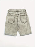 Ultra-Stretch Peach Skinny Denim Shorts - Flattering Roll-Up Hem, Fashion-Forward Style for Womens Casual Wardrobe