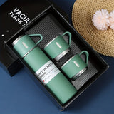 1pc/1 Set Insulated Vacuum Flask - 500ml/16.9oz Thermal Water Bottle with 2 Extra Cup Lids, Keeps Hot and Cold for Hours, Perfect for Travel, Summer, Winter, and Gifts