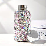 1pc, Luxurious Rhinestone Insulated Vacuum Flask - Keeps Drinks Hot/Cold for Hours, 260ml/9oz Capacity, Durable, Leak-Proof, Sparkling Studded Design, Perfect for Travel, Summer, Winter, and as a Gift