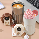 For Smart Temperature Display Stainless Steel Coffee Mug - Double-Walled Insulated Travel Cup for Both Men & Women, Portable with Battery-Powered Feature