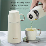 1pc Stainless Steel Thermal Cup, With Gift Box Set, Double Layer Leakproof Insulated Water Bottle, Keeps Hot And Cold Drinks For Hours, Suitable For Cycling, Backpacking, Office Or Car, School, Party, Camping, Travel Accessories