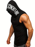 Moisture-Wicking Hooded Tank Top Shirts - Quick Dry, Breathable, Athletic Gym Wear for Men - Ideal for Running, Training, and Bodybuilding