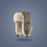 Winter Sports Bomber Hat Unisex - Polyester 100% Warm Earflap Pilot Cap with Buckle Closure, Lightweight, Non-Stretch, Knitted Craftsmanship, No Power Needed