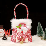 4-Piece Christmas Gift Bag, Christmas Eve Gift Bag, Candy Bag, Christmas Apple Bag Packing Tote Bag, Christmas Decoration