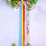 HULIANFU Unicorn Hair Clips Storage Organizer Wall Hanging Decor Hair Bow Holder For Girls Room Decor Aesthetic Wall Art Bohemian Tassel