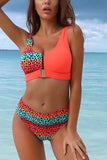 hulianfu Beach Sexy Printed Swimsuit
